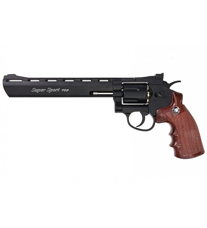 WinGun Revolver 8" Sport 703B Co2 0.9J Noir Métal