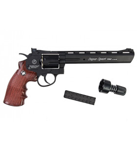 WinGun Revolver 8" Sport 703B Co2 0.9J Noir Métal