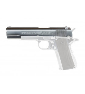 AW Custom / WE Culasse Métal Origine Colt 1911 Silver GBB