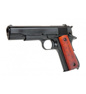 Double Bell 1911 Noir ABS/Bois 720MB Gaz 25BBs 0.8J
