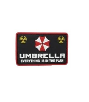 Patch PVC Resident Evil Umbrella Everything is in the Plan 80x50mm