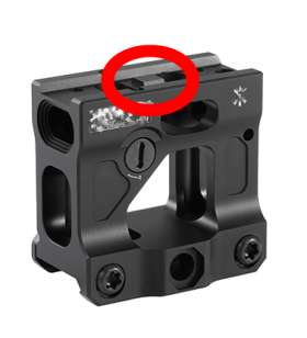 ACM Support Haut Tactique T1/ T2/ H1/ H2 51mm Black + Carré Central