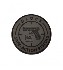 Patch Glock PVC Gris/Noir 80mm