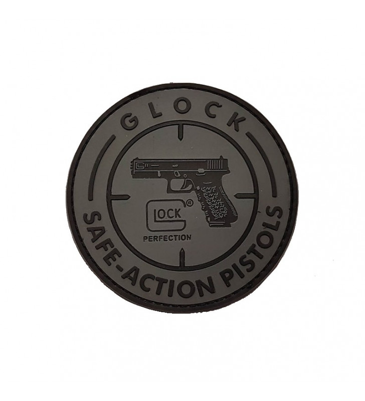 Patch Glock PVC Gris/Noir 80mm