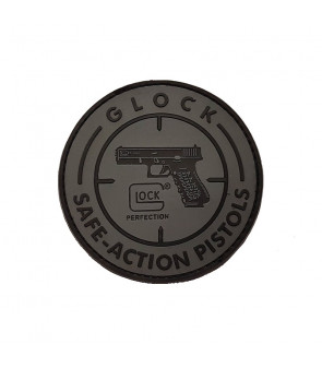 Patch Glock PVC Gris/Noir 80mm