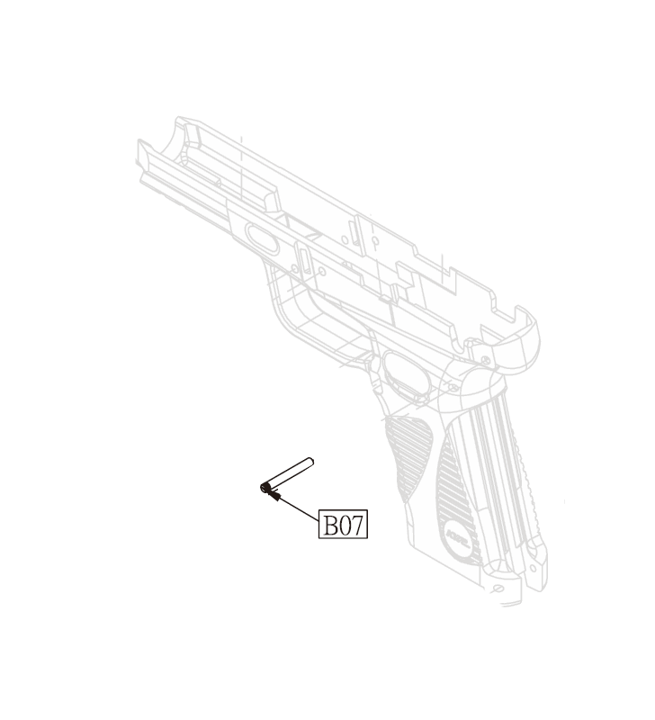 KWC Chassis Pin Métal Taurus 24/7 G2 GBB Co2 Origine Part-B07