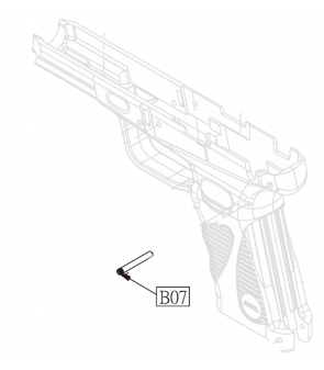KWC Chassis Pin Métal Taurus 24/7 G2 GBB Co2 Origine Part-B07