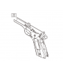 KWC Frame Vide Colt 1911 GBB Co2 Metal Gris Part-Z02 (180529...)