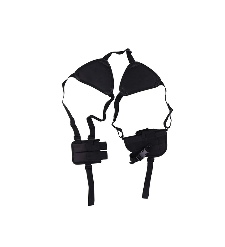 ACM Holster d Epaule Réglable + 2 Poches Chargeur Noir