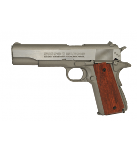 Swiss Arms 1911 Seventies Stainless Co2 4.5mm 18BBs 1.6J