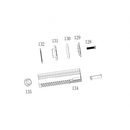 Cybergun Piston / Tete de Piston FAMAS Ref:400906/400907 AEG Part-128 à 135
