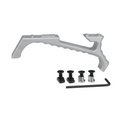 JJ airsoft VP23 Tactical Angled Grip for Keymod & M-Lok Silver