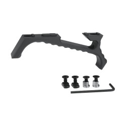 JJ airsoft / METAL VP23 Tactical Angled Grip for Keymod & M-Lok Noir