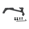 JJ airsoft / METAL VP23 Tactical Angled Grip for Keymod & M-Lok Noir