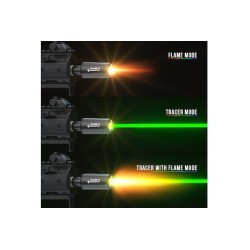 ESHOOTER Silencieux Traceur Flare M (RGB Rainbow color) Black