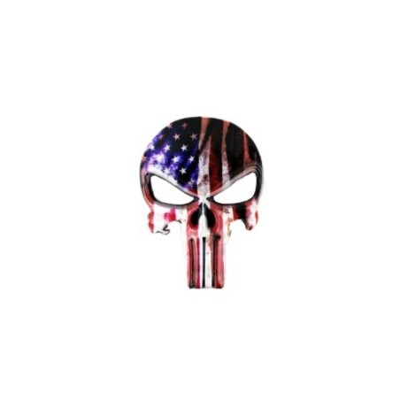 ACM Badge Adhésif Punisher Americain Métal