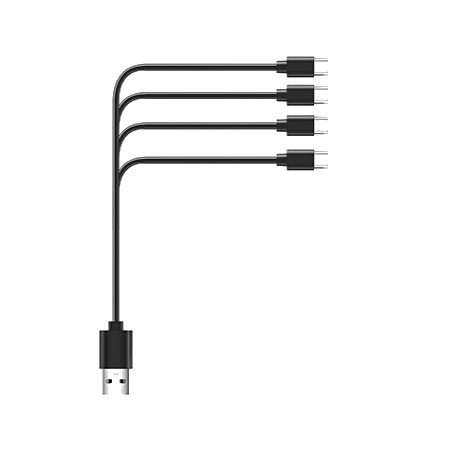ACM Cable USB 10cm x4 USB-C