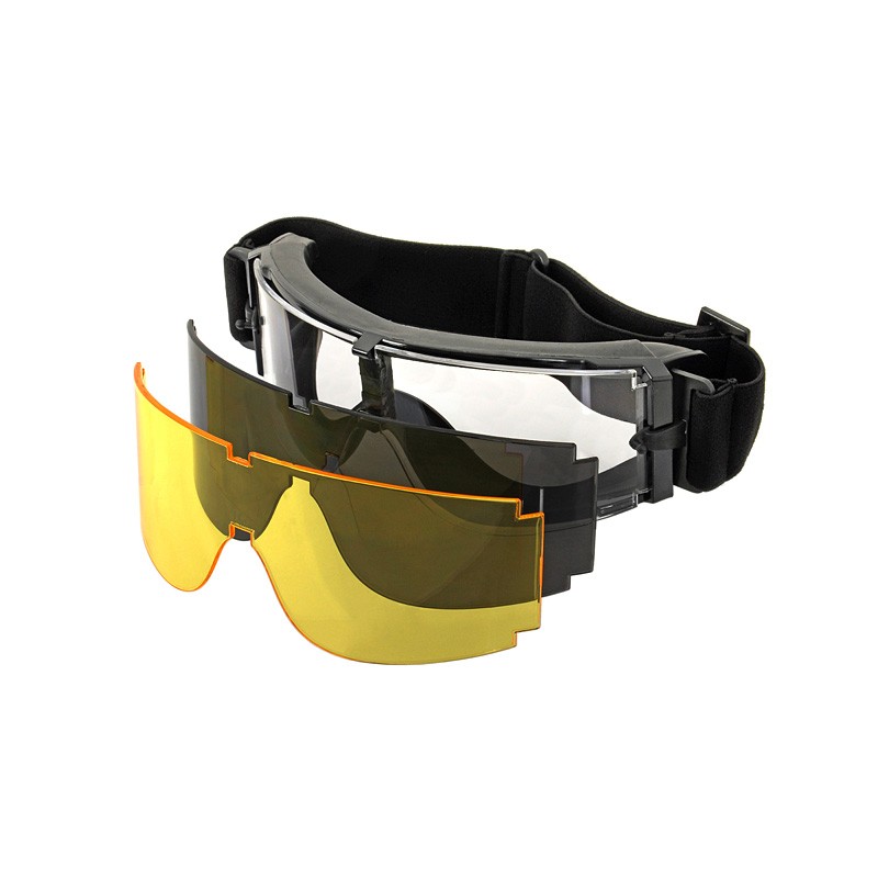 ACM Pack Tactical Masque de Protection Noir Type X800