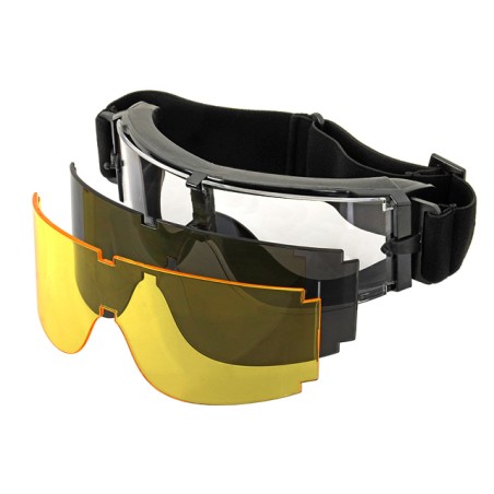 ACM Pack Tactical Masque de Protection Noir Type X800