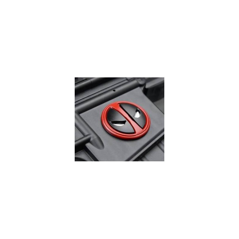 ACM Badge Adhésif Deadpool Noir/Rouge Métal