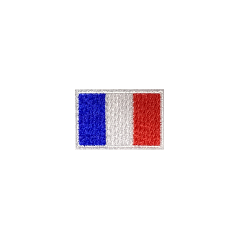 ACM Patch Brodé Drapeau France Bleu/Blanc/Rouge 80x50mm
