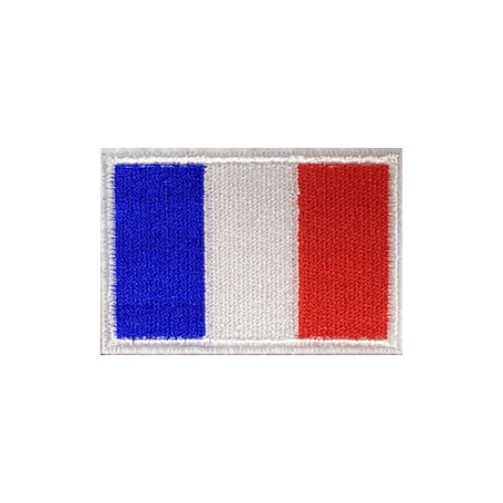 ACM Patch Brodé Drapeau France Bleu/Blanc/Rouge 80x50mm