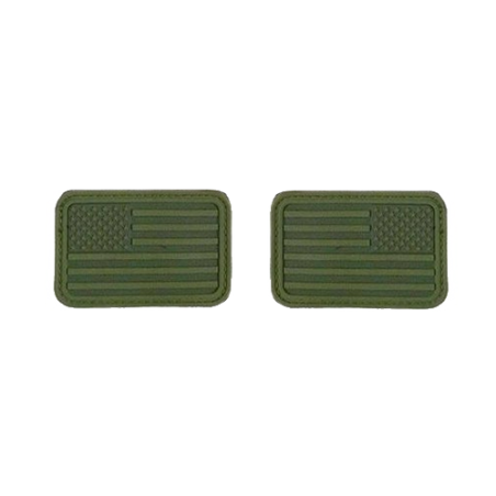 ACM Patch PVC x2 Drapeaux US Left/Right - OD 75x50mm