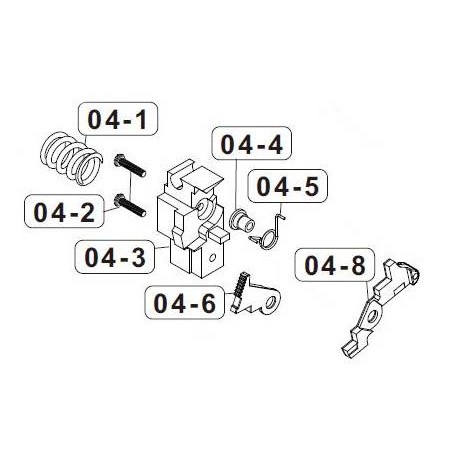 VFC Part Stock GBBR H&K MP7 SMG Origine Part:04