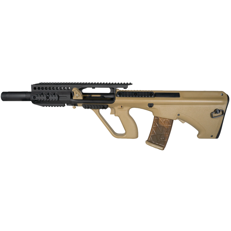 Army Armament Steyr Aug Tan R905 Tactical RIS Silencer 330BBs 1.4J