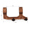 ACM Tactical Scope Mount 1.93" 25.5 30mm Type: G Bronze