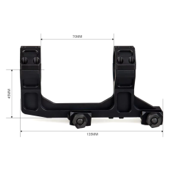 ACM Tactical Scope Mount 1.93" 25.5 30mm Type: G Bk