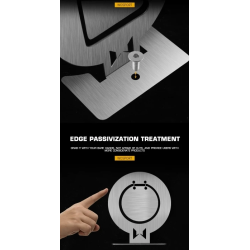 WoSport Cible / Set of x6 pcs Steel Targets Silver 10x9cm