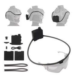 WoSport Kit de Ventilation / Anti buée Lunette & Masque Black