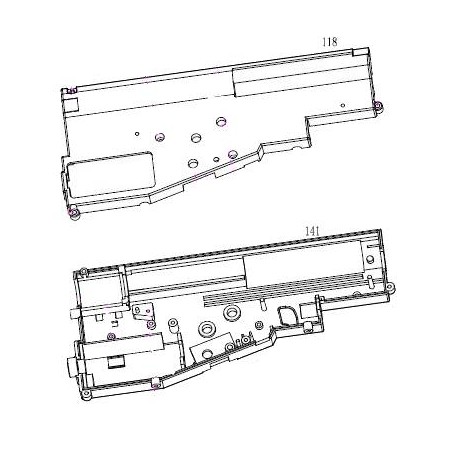 Cybergun Gearbox V.1 FAMAS Ref:400906/7 AEG