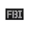 ACM Patch FBI IR Blanc/Noir 80X50mm