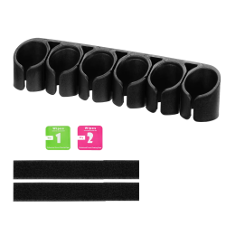 ACM Porte x6 Cartouches Adhésif Fusil à pompe Noir ABS 140mm