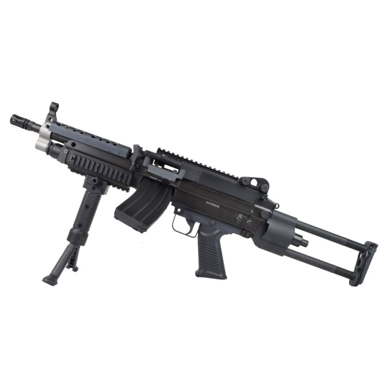 A&K M249K Para Noir Métal 120BBs 1J