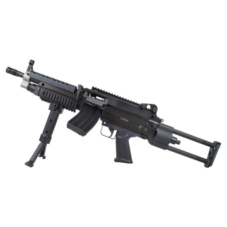 A&K M249K Para Noir Métal 120BBs 1J