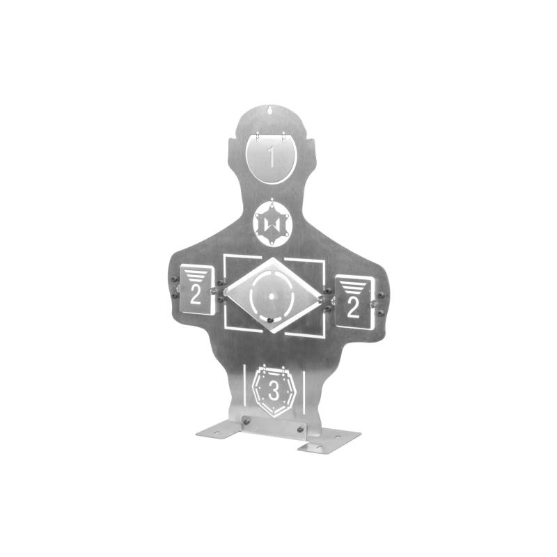 WoSport Cible Silhouette Métal Training Target 450x350mm