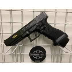 GS2.0 Custom Vigor G34 Taran Combat Master Stippling  Noir Gaz 25BBs 1J