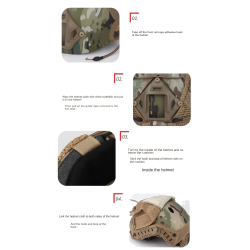 ACM Couvre Casque Filet Fast Multicam