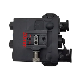 ACM DBAL Boitier Lampe Led / Laser Rouge + Contacteur déporté Rechargeable USB Noir