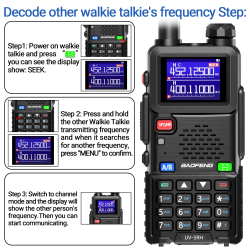 Baofeng Talkie Walkie FM Radio 15W VHF/UHF (1Piéce) Big UV-5RH USB-C