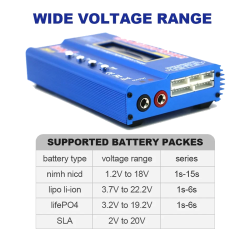 IMAX B6 Chargeur de Batterie Multi Lipo/Life/Nimh/Plomb/Nicd Sans Bloc Secteur