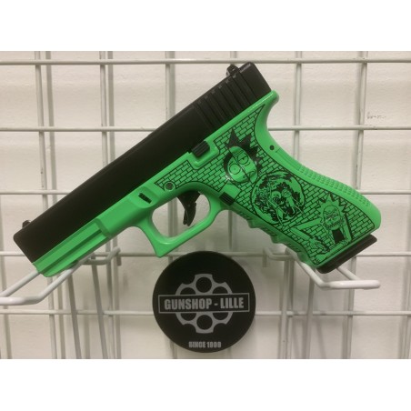 GS2.0 Custom Rick & Morty  JS Tactical G17 Gen.3 Gaz Noir/Vert 25BBs 1J