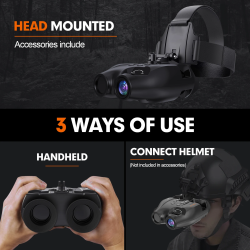 ACM Jumelles Vision Nocturne N4 VDN HD Infrarouge numérique Noir