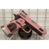 GS2.0 Custom Santa Muerte WE Hi-Capa 3.8 Force Noir/Rose Velociraptor Gaz 25Bbs 0.8J