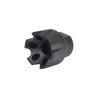 Classic Army Flash Hider Métal X9 Black 14mm-