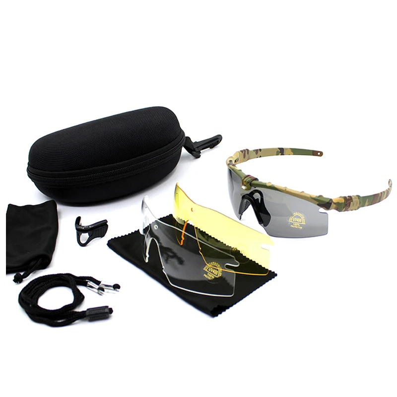 ACM Lunettes Pack MFrame Camo Tactical Interchangeable