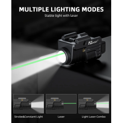 ACM FZ Shoot Combiné Nylon Fibre Lampe Laser Vert GBB Montage Picatinny USB